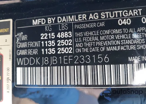 2014 Mercedes-Benz E 350 4Matic from USA, damaged, VIN WDDKJ8JB1EF233156